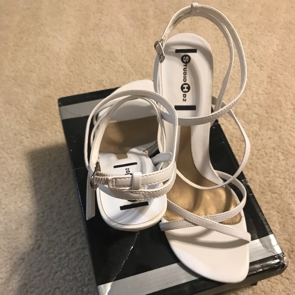 Cute white heels